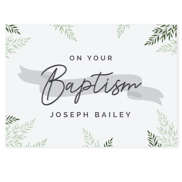 Personalised Memento Greetings Cards Personalised Baptism Card