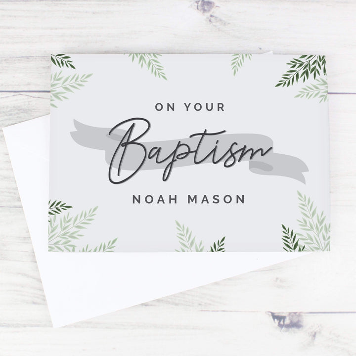 Personalised Memento Greetings Cards Personalised Baptism Card