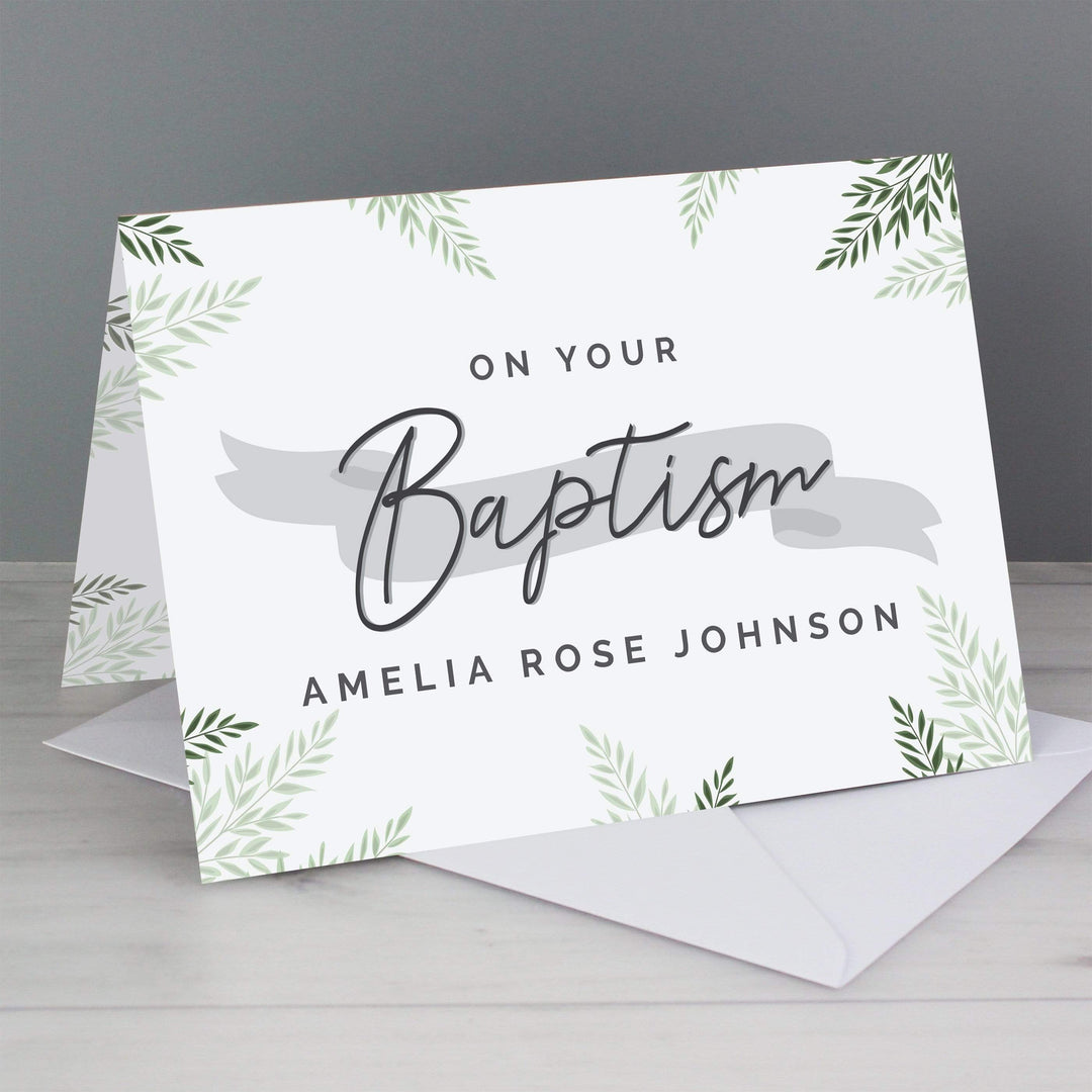 Personalised Memento Greetings Cards Personalised Baptism Card