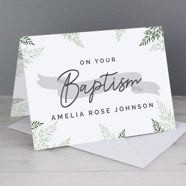 Personalised Memento Greetings Cards Personalised Baptism Card
