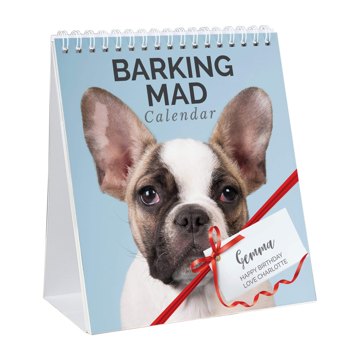 Personalised Memento Stationery & Pens Personalised Barking Mad Dog Desk Calendar