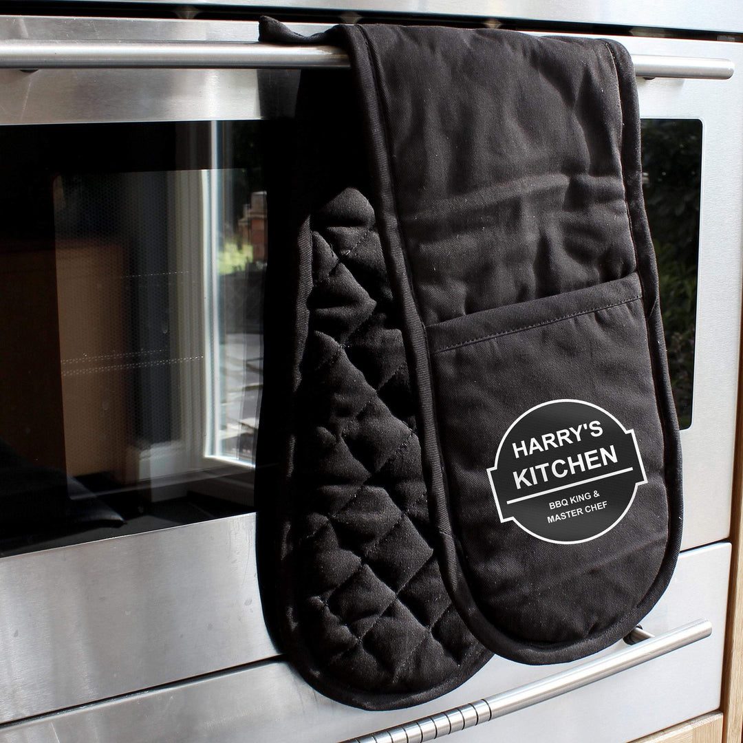 Personalised Memento Personalised BBQ &amp; Grill Oven Gloves
