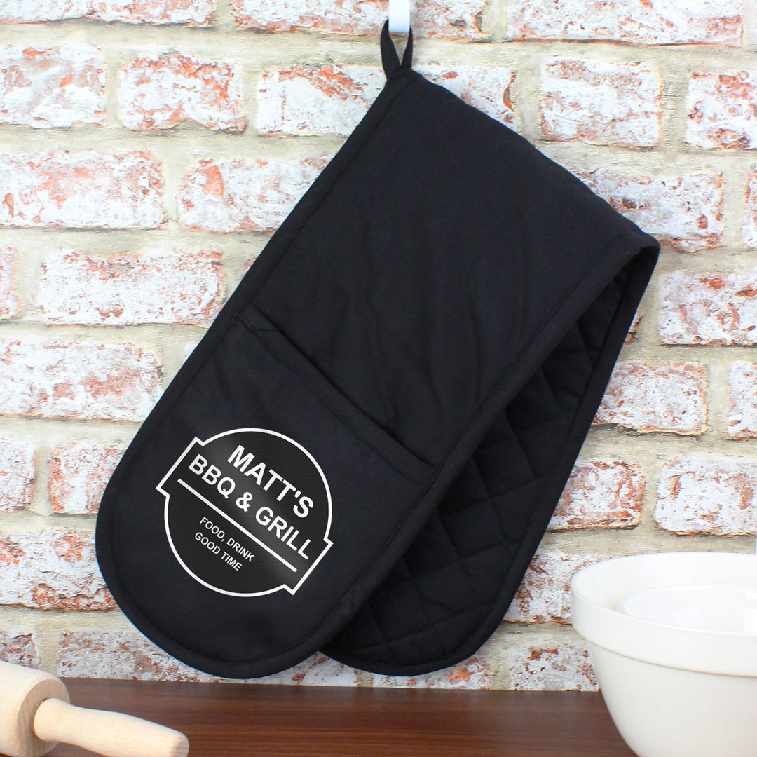 Personalised Memento Personalised BBQ &amp; Grill Oven Gloves