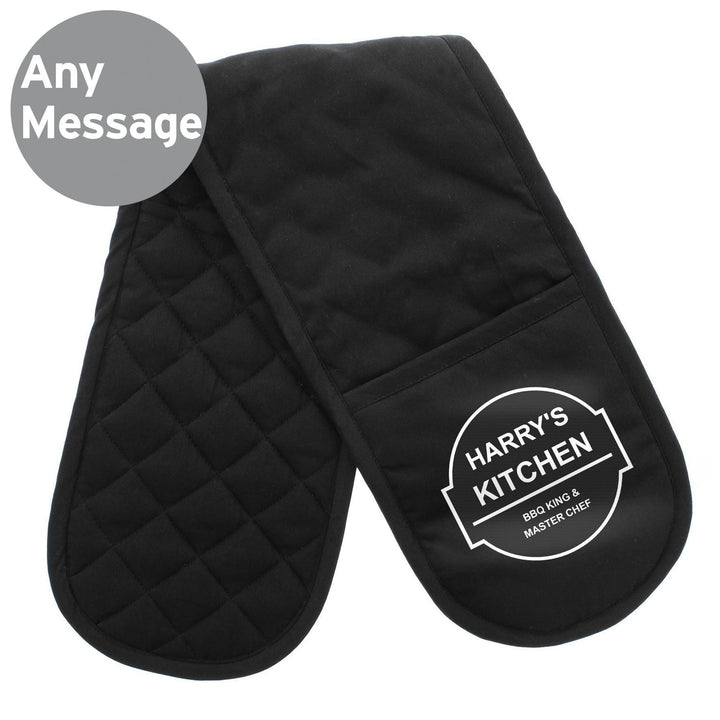 Personalised Memento Personalised BBQ &amp; Grill Oven Gloves