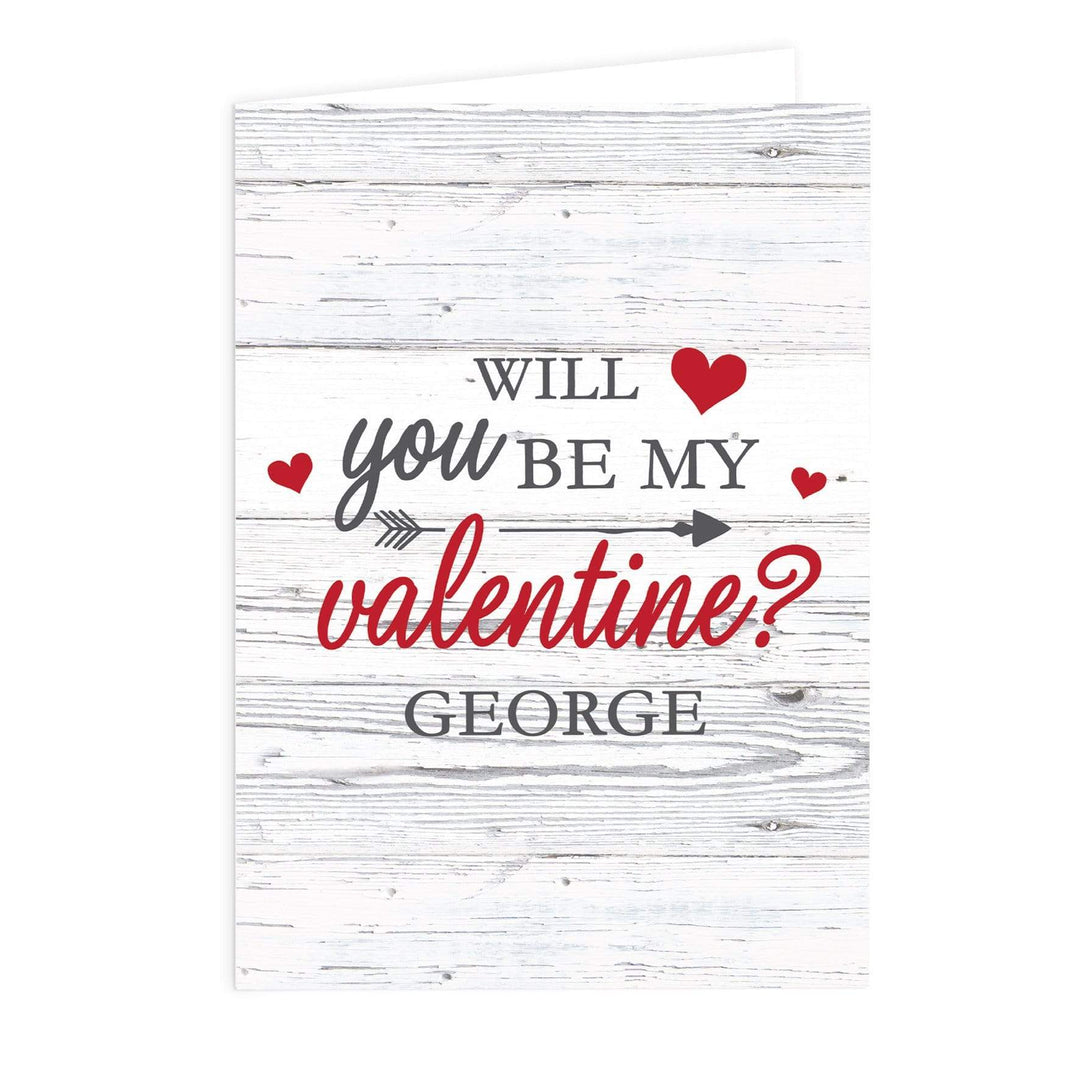 Personalised Memento Greetings Cards Personalised Be My Valentine Card