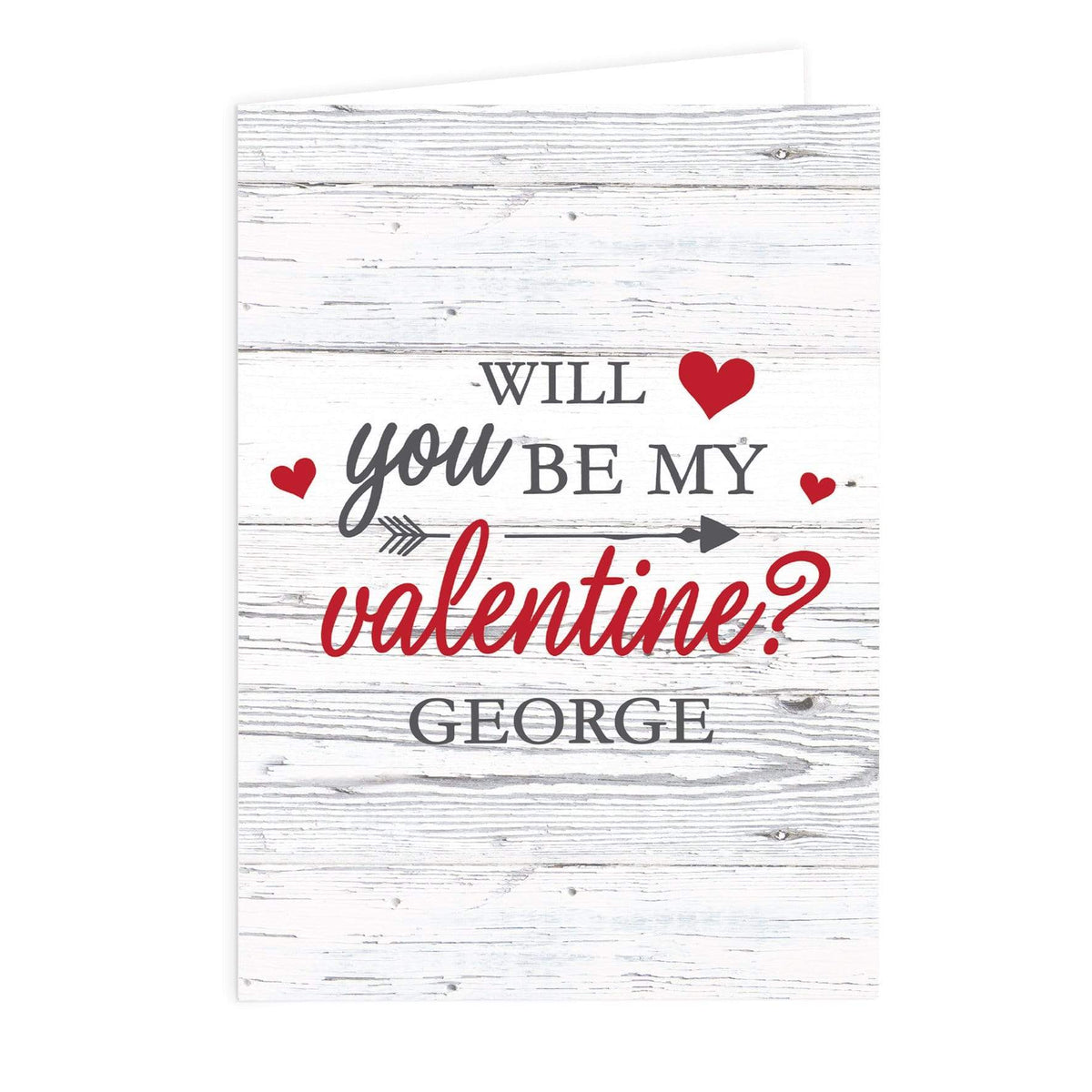 Personalised Memento Greetings Cards Personalised Be My Valentine Card