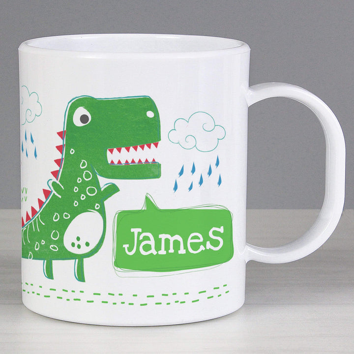 Personalised Memento Mugs Personalised Be Roarsome Dinosaur Plastic Mug