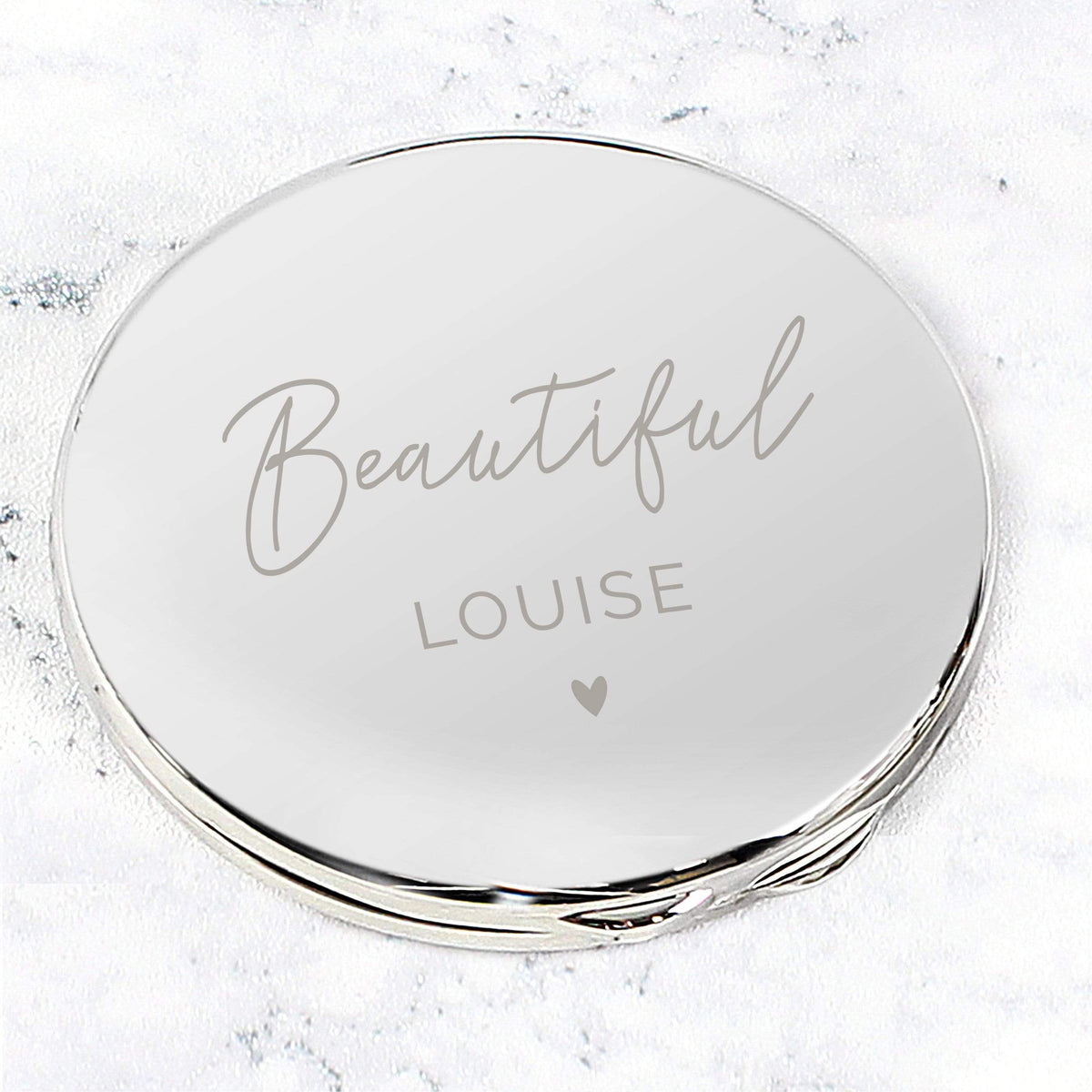 Personalised Memento Keepsakes Personalised Beautiful Compact Mirror