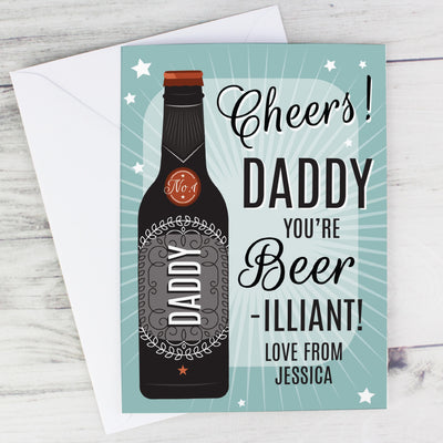Personalised Memento Personalised Beer-illiant Card