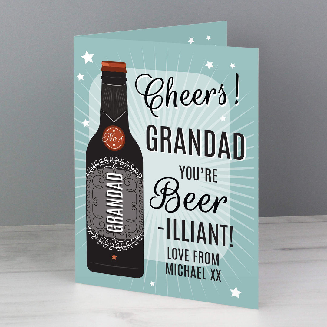 Personalised Memento Personalised Beer-illiant Card