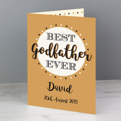 Personalised Memento Greetings Cards Personalised Best Godfather Card