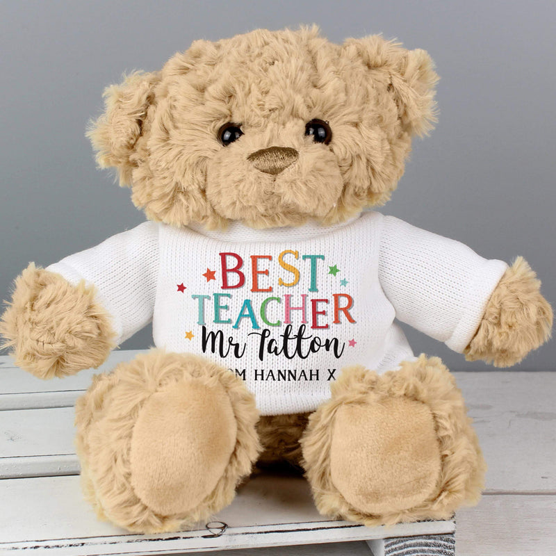 Personalised Memento Personalised Best Teacher Teddy Bear