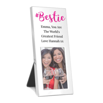 Personalised Memento Photo Frames, Albums and Guestbooks Personalised #Bestie 2x3 Photo Frame