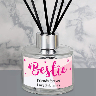 Personalised Memento Candles & Reed Diffusers Personalised #Bestie Reed Diffuser