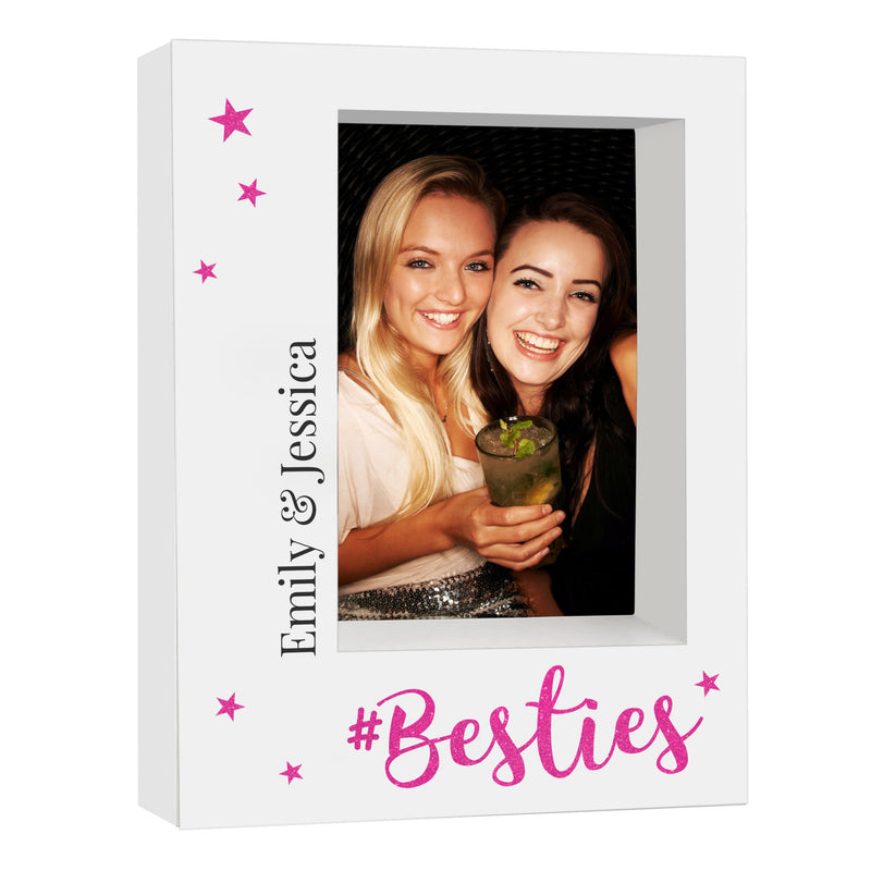 Personalised Memento Photo Frames, Albums and Guestbooks Personalised Besties 5x7 Box Photo Frame