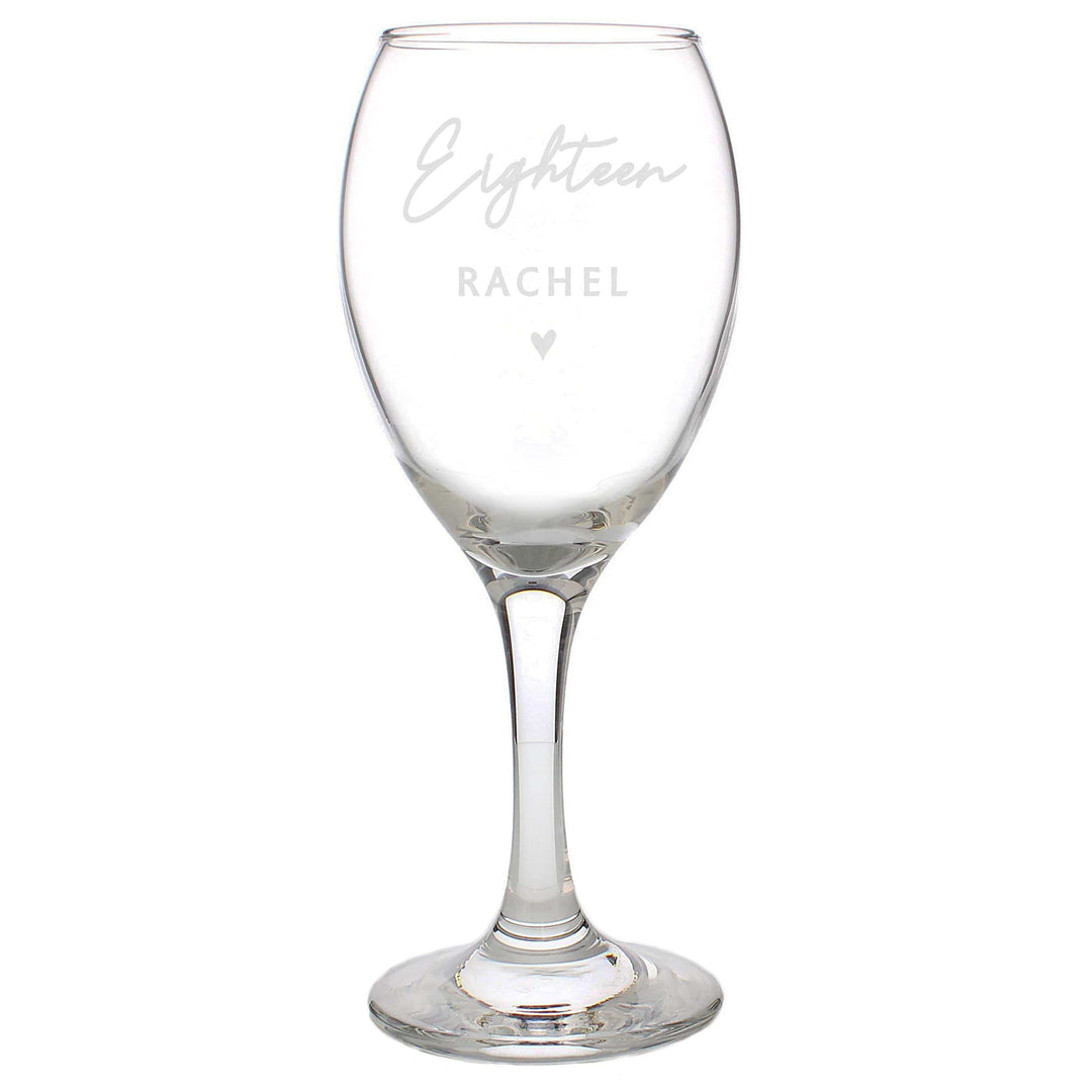 Personalised Memento Personalised Big Age Wine Glass