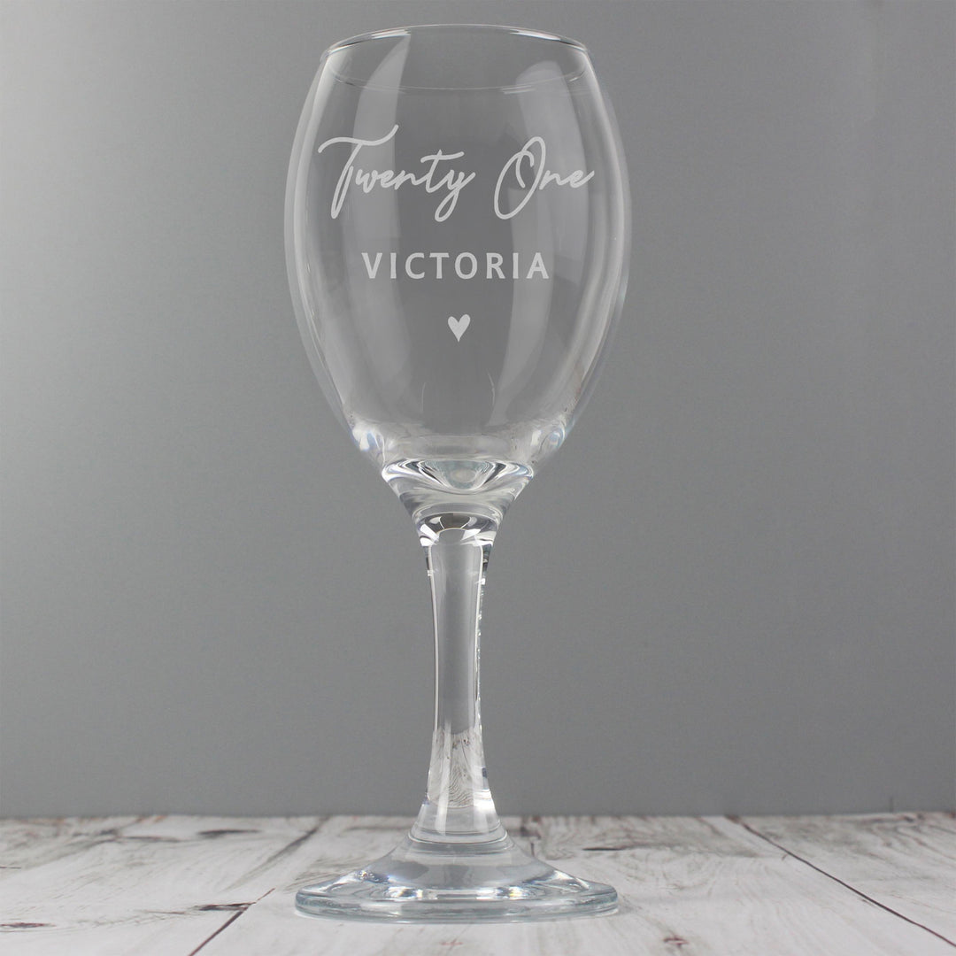 Personalised Memento Personalised Big Age Wine Glass