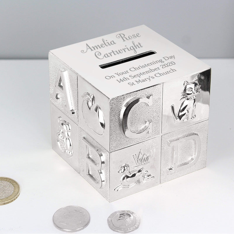Personalised Memento Money Boxes Personalised Big Name ABC Money Box