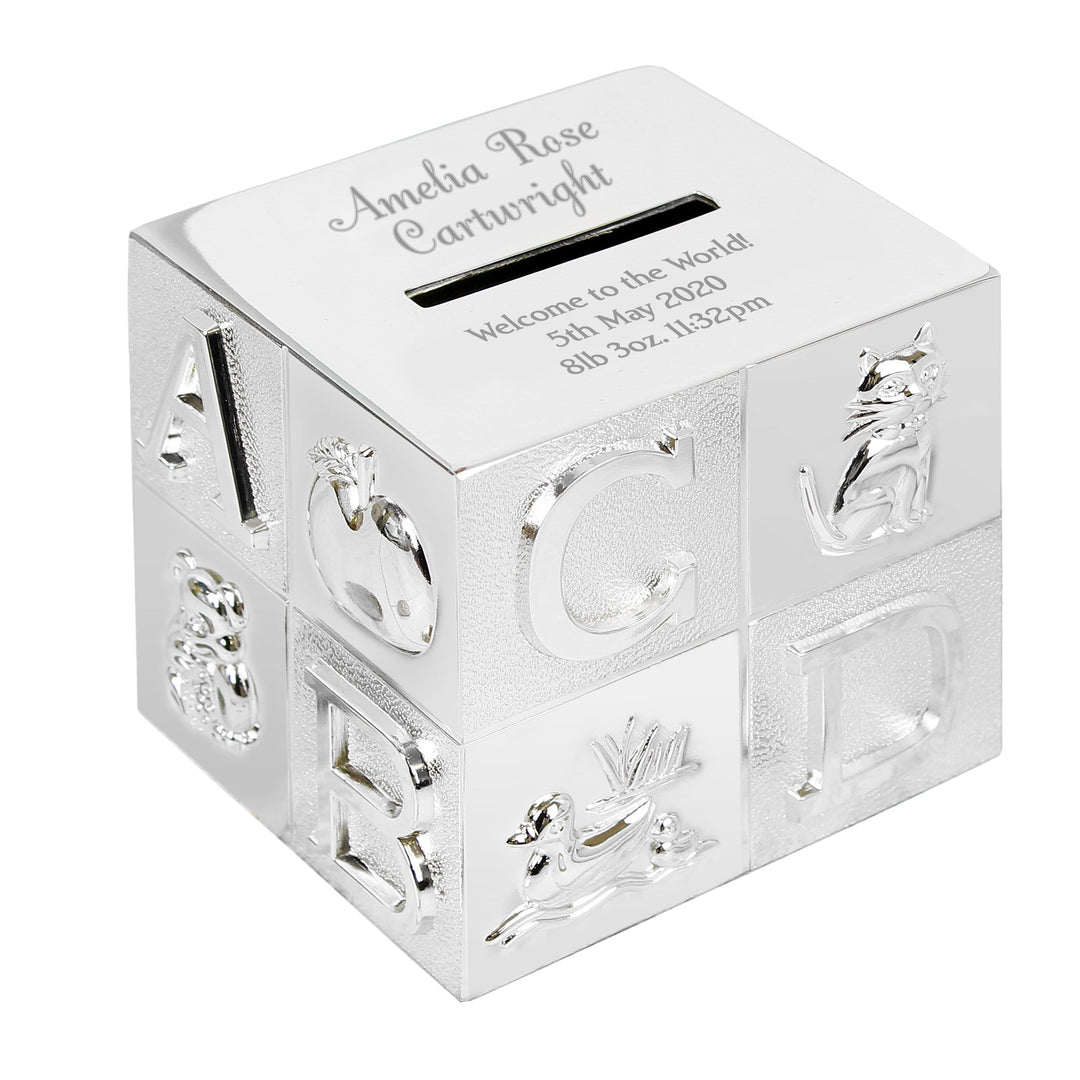 Personalised Memento Money Boxes Personalised Big Name ABC Money Box