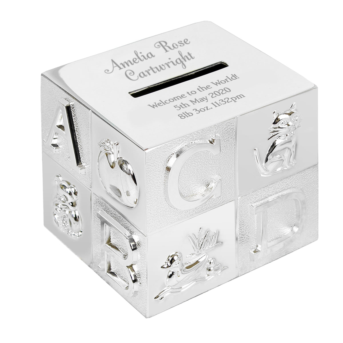 Personalised Memento Money Boxes Personalised Big Name ABC Money Box