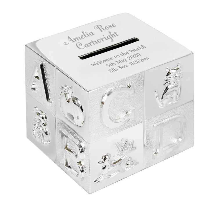 Personalised Memento Money Boxes Personalised Big Name ABC Money Box