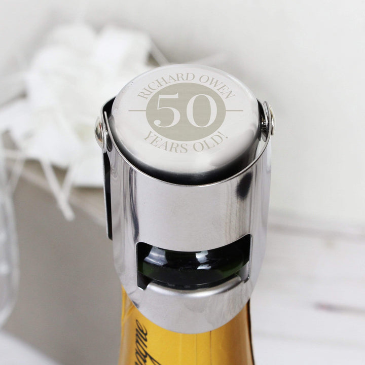 Personalised Memento Glasses &amp; Barware Personalised Big Number Bottle Stopper
