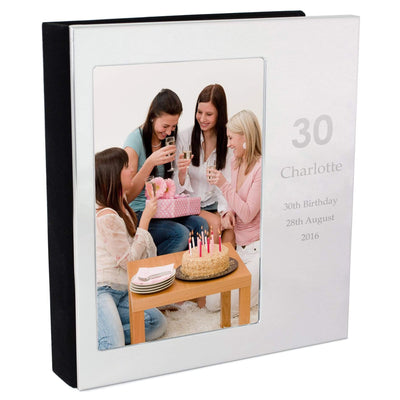 Personalised Memento Photo Frames, Albums and Guestbooks Personalised Big Numbers 4x6 Photo Frame Album