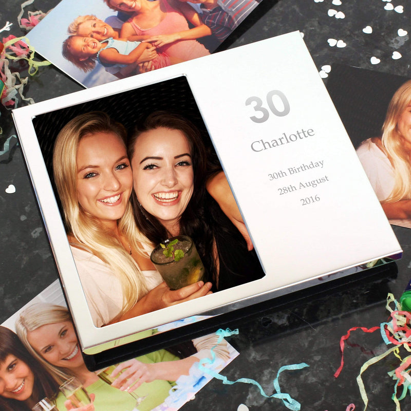 Personalised Memento Photo Frames, Albums and Guestbooks Personalised Big Numbers 4x6 Photo Frame Album