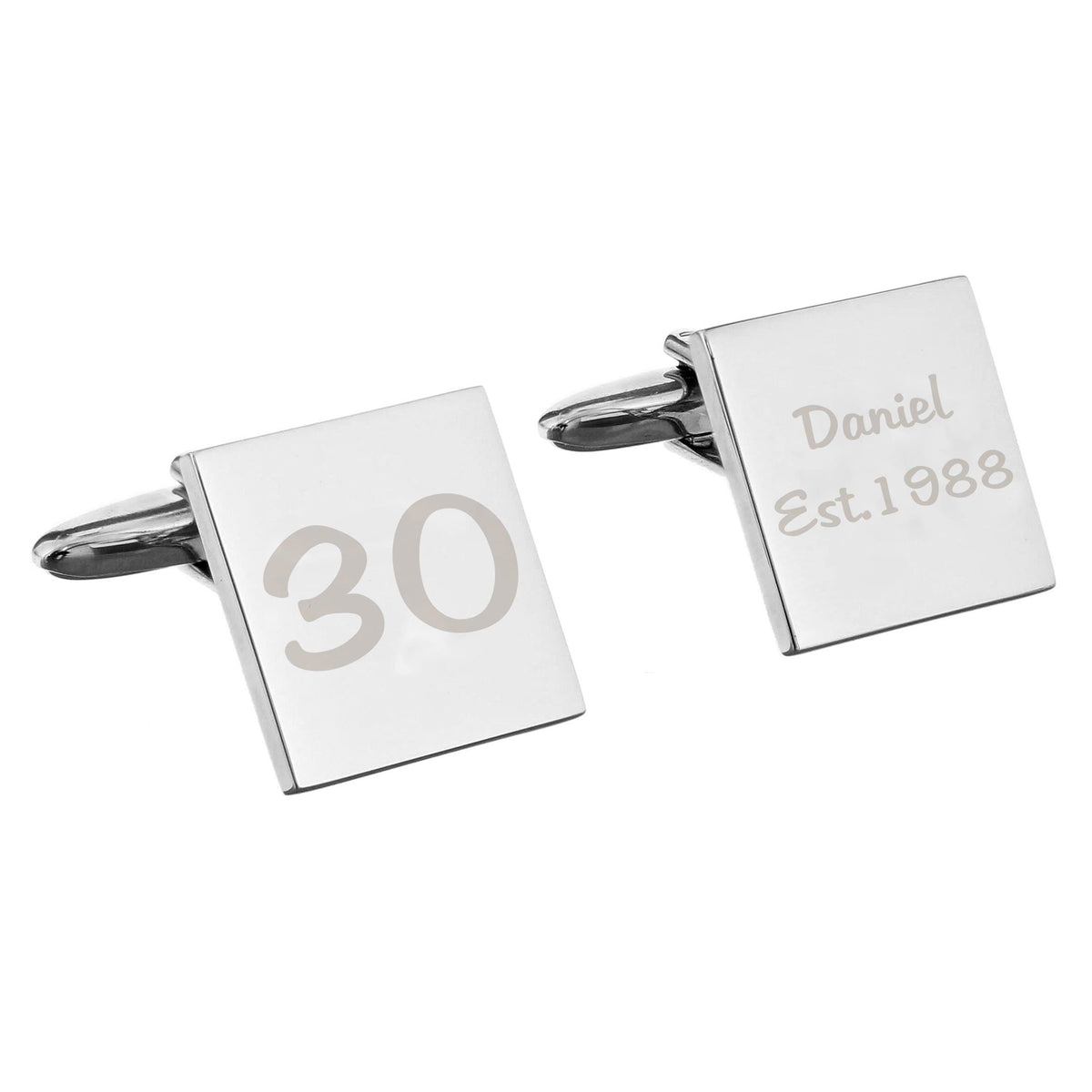 Personalised Memento Jewellery Personalised Birthday Big Age Cufflinks