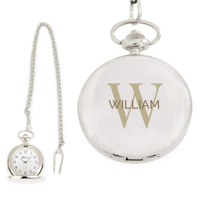 Personalised Memento Clocks &amp; Watches Personalised Birthday Big Age Pocket Fob Watch