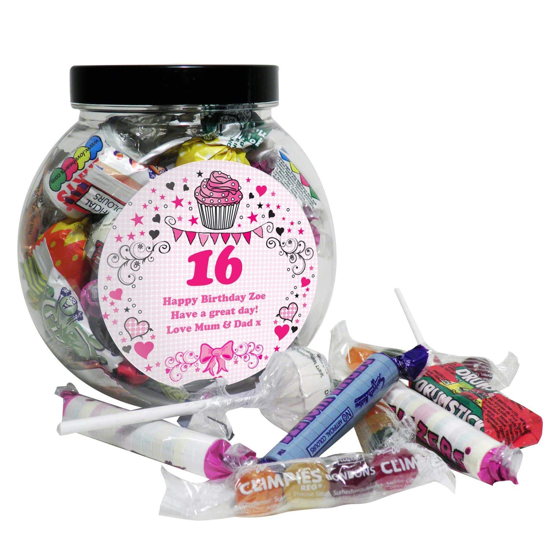 Personalised Memento Food &amp; Drink Personalised Birthday Big Age Sweet Jar