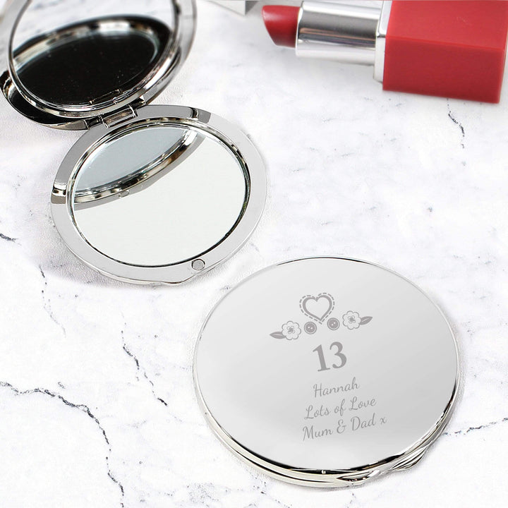 Personalised Memento Keepsakes Personalised Birthday Craft Compact Mirror