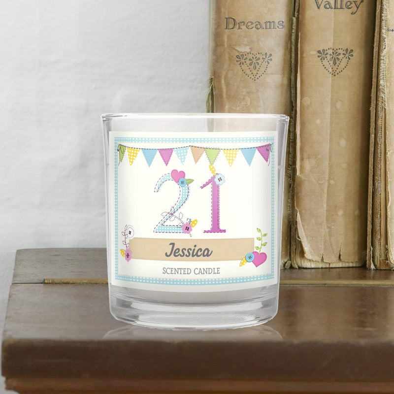 Personalised Memento Candles & Reed Diffusers Personalised Birthday Craft Scented Jar Candle