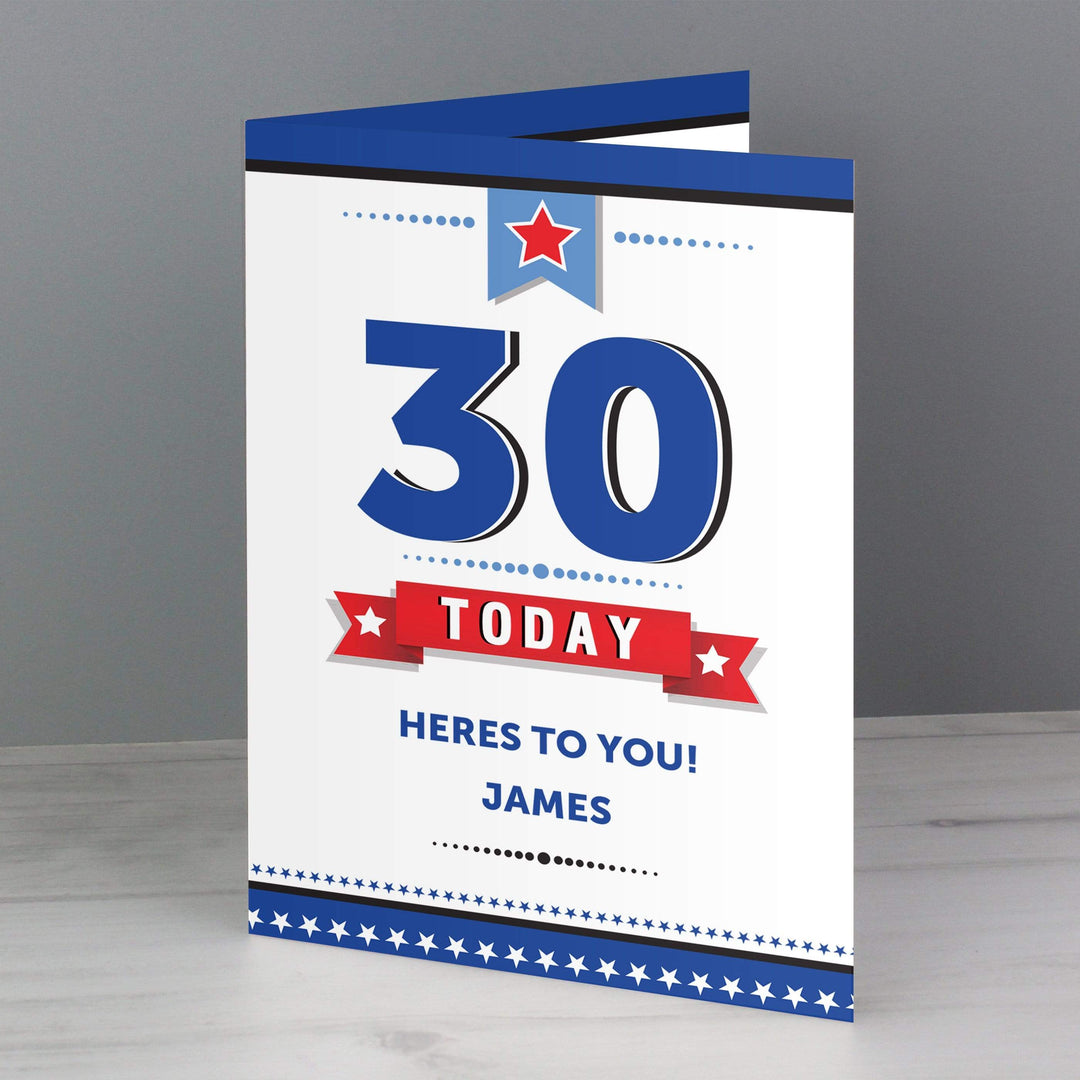 Personalised Memento Greetings Cards Personalised Birthday Star Card