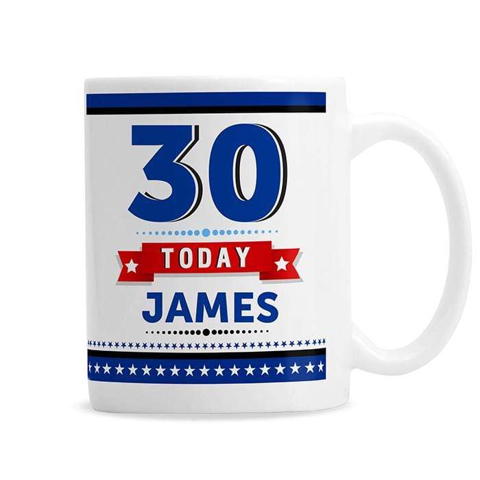 Personalised Memento Mugs Personalised Birthday Star Mug