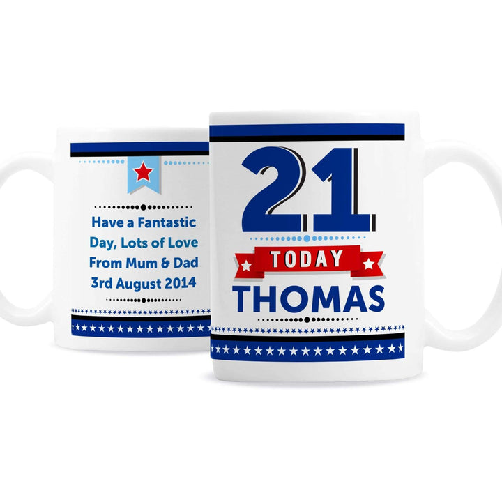 Personalised Memento Mugs Personalised Birthday Star Mug