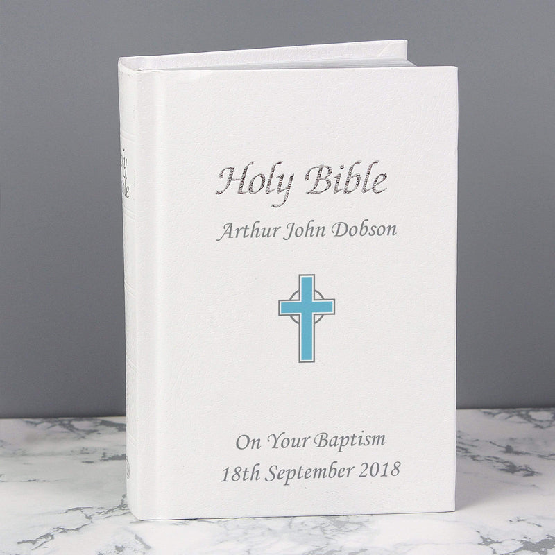 Personalised Memento Books Personalised Blue Cross Bible