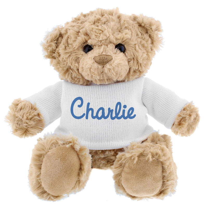 Personalised Memento Plush Personalised Blue Name Only Teddy Bear