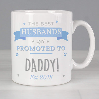 Personalised Memento Mugs Personalised Blue Promoted to Mug