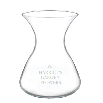 Personalised Memento Vases Personalised Bold Font Glass Vase