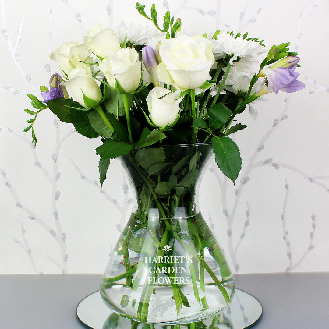 Personalised Memento Vases Personalised Bold Font Glass Vase