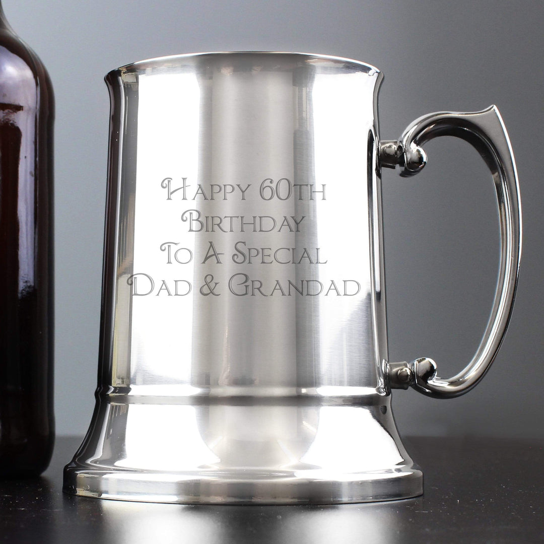 Personalised Memento Glasses &amp; Barware Personalised Bold Message Stainless Steel Tankard