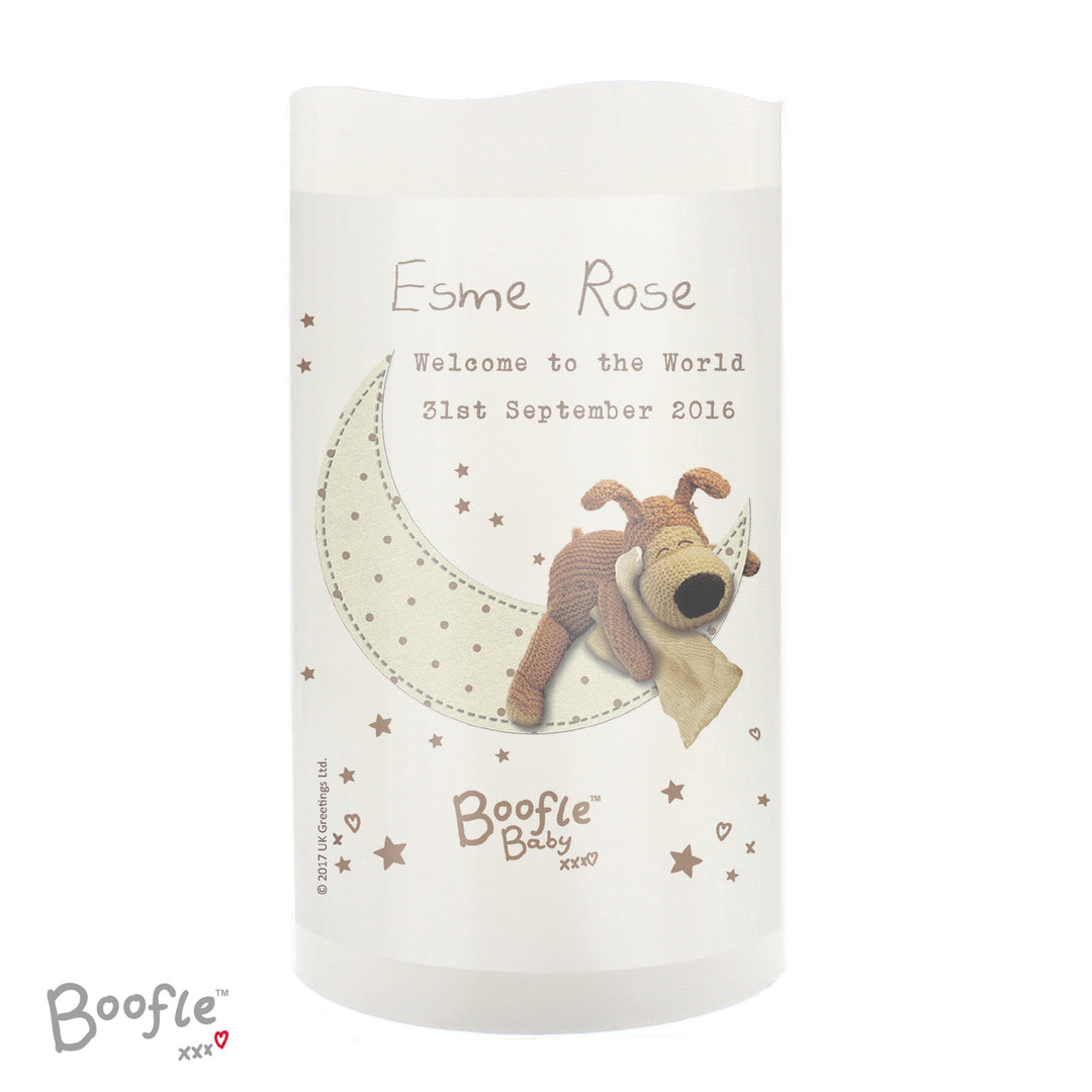 Personalised Memento LED Lights, Candles &amp; Decorations Personalised Boofle Baby Nightlight LED Candle