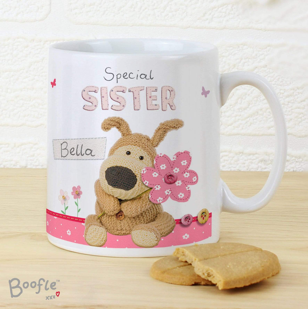 Personalised Memento Mugs Personalised Boofle Flowers Mug