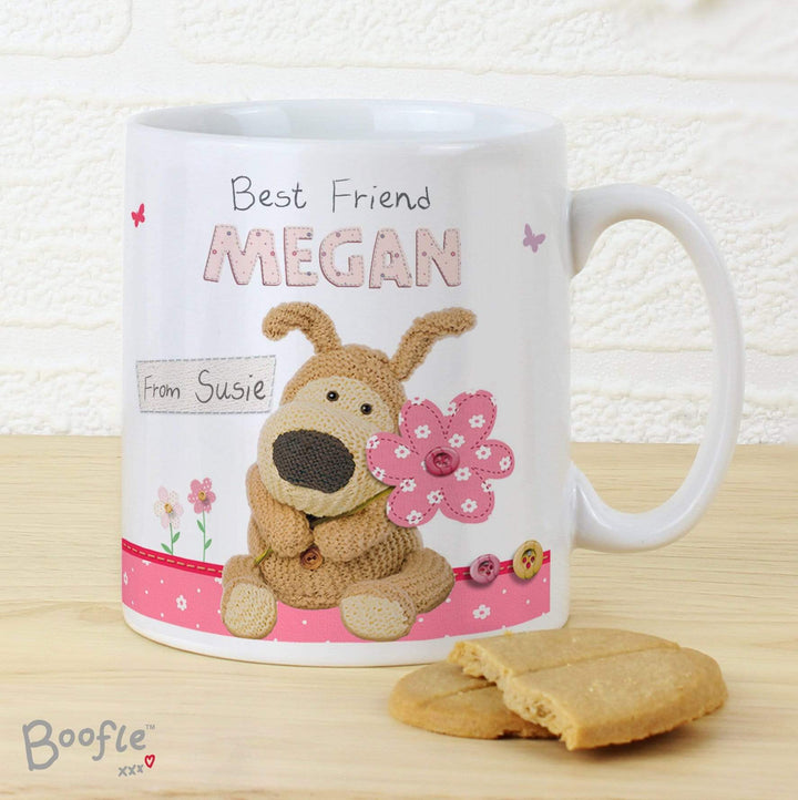 Personalised Memento Mugs Personalised Boofle Flowers Mug