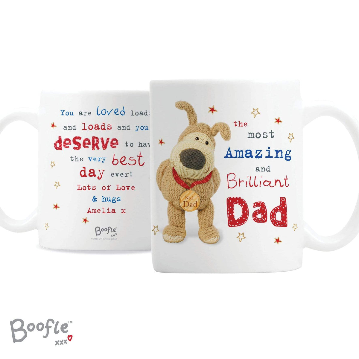 Personalised Memento Mugs Personalised Boofle Medal Mug