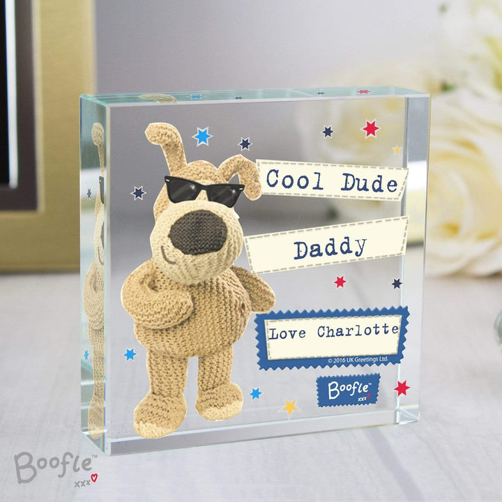 Personalised Memento Ornaments Personalised Boofle Stars Large Crystal Token