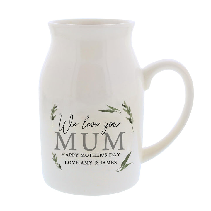 Personalised Memento Personalised Botanical Flower Jug