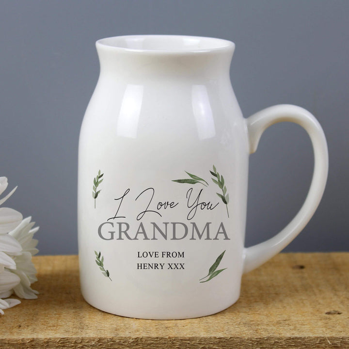 Personalised Memento Personalised Botanical Flower Jug