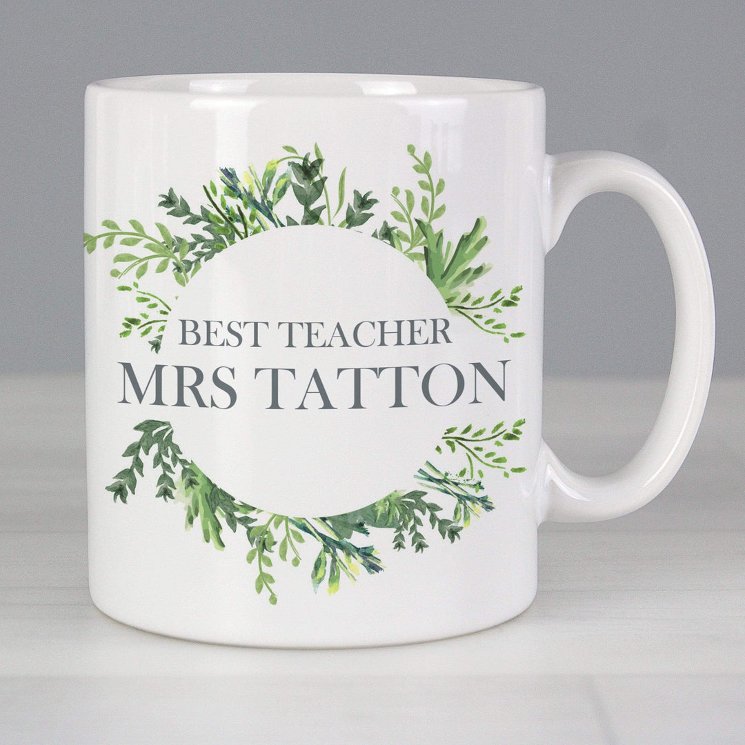 Personalised Memento Mugs Personalised Botanical Mug